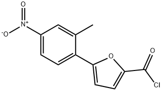 5-(2-甲基-4-硝基苯)呋喃-2-甲酰氯, 381178-60-5, 结构式
