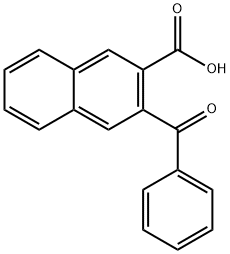 3-ベンゾイル-2-ナフトエ酸 化学構造式