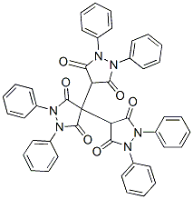 1,1',1'',2,2',2''-Hexaphenyl[4,4':4',4''-terpyrazolidine]-3,3',3'',5,5',5''-hexone Struktur