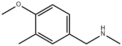(4-甲氧基-3-甲基苯基)甲基](甲基)胺, 381236-64-2, 结构式
