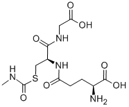 L-γGlu-S-(N-メチルカルバモイル)-L-Cys-Gly-OH 化学構造式