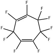1,2,3,3,4,5,6,6,7,7-デカフルオロ-1,4-シクロヘプタジエン 化学構造式