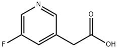 2-(5-氟吡啶-3-基)乙酸, 38129-24-7, 结构式