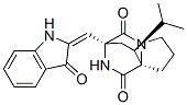 (3S,8aR,10S)-3-[[(E)-1,3-Dihydro-3-oxo-2H-indol-2-ylidene]methyl]-1,2,3,7,8,8a-hexahydro-10-(1-methylethyl)-6H-3,8a-ethanopyrrolo[1,2-a]pyrazine-1,4-dione|