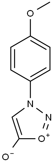 3-(4-Methoxyphenyl)-1,2,3-oxadiazole-3-ium-5-olate 结构式