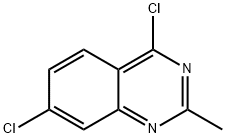 4,7-ジクロロ-2-メチルキナゾリン 化学構造式