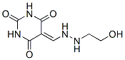 2,4,6(1H,3H,5H)-Pyrimidinetrione, 5-[[2-(2-hydroxyethyl)hydrazino]methylene]- (9CI) Structure
