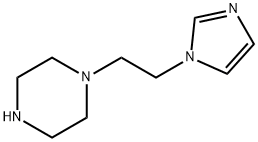 1-[2-(1H-イミダゾール-1-イル)エチル]ピペラジン 化学構造式