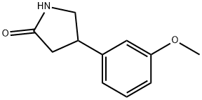 4-(3'-甲氧基苯基)-2-吡咯烷酮,38175-34-7,结构式
