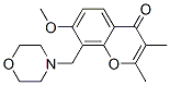 7-methoxy-2,3-dimethyl-8-(morpholinomethyl)-4-benzopyrone Struktur