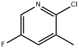 2-Chloro-5-fluoro-3-methylpyridine Struktur