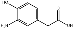 3-アミノ-4-ヒドロキシベンゼン酢酸 化学構造式