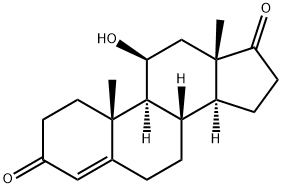 11β-羟基雄甾-4-烯-3,17-二酮, 382-44-5, 结构式