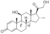 去羟米松,382-67-2,结构式