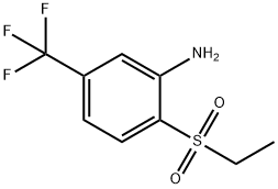 2-(ethylsulfonyl)-5-(trifluoromethyl)benzenamine Structure