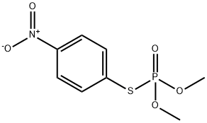 Thiophosphoric acid O,O-dimethyl S-(4-nitrophenyl) ester Struktur
