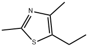 2,4-ジメチル-5-エチルチアゾール 化学構造式