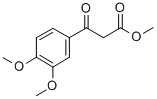 3,4-ジメトキシ-α-オキソベンゼン酢酸メチル 化学構造式