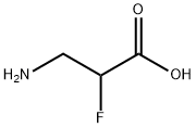 3-アミノ-2-フルオロプロパン酸 化学構造式