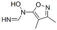 Methanimidamide, N-(3,4-dimethyl-5-isoxazolyl)-N-hydroxy- (9CI) Struktur