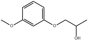 1-(3-メトキシフェノキシ)-2-プロパノール 化学構造式