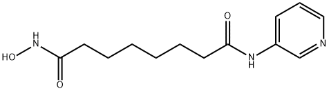 N-羟基-N'-3-吡啶基辛二酰胺,382180-17-8,结构式