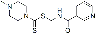 N-[(4-methylpiperazine-1-carbothioyl)sulfanylmethyl]pyridine-3-carboxa mide|