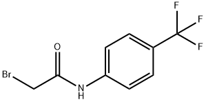 2-ブロモ-N-[4-(トリフルオロメチル)フェニル]アセトアミド 化学構造式