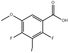 2,3,4-トリフルオロ-5-メトキシ安息香酸 化学構造式