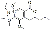 5-(N,N-diethylamino)pentyl-3,4,5-trimethoxybenzoate 结构式