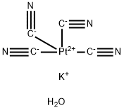 钾铂(II)氰化物 水合物, 38245-27-1, 结构式