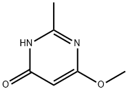 6-ヒドロキシ-4-メトキシメチル-2-メチルピリミジン 化学構造式