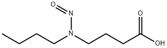 4-(N-ブチル-N-ニトロソアミノ)酪酸 化学構造式
