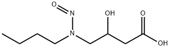 4-(ブチルニトロソアミノ)-3-ヒドロキシブタン酸 化学構造式