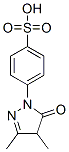 p-(4,5-dihydro-3,4-dimethyl-5-oxo-1H-pyrazol-1-yl)benzenesulphonic acid Struktur