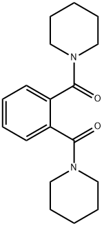 1,1'-(1,2-フェニレンジカルボニル)ビスピペリジン 化学構造式