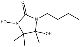 2-Imidazolidinone, 1-butyl-3,5-dihydroxy-4,4,5-trimethyl- (9CI),382628-45-7,结构式