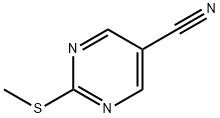 2-METHYLSULFANYL-PYRIMIDINE-5-CARBONITRILE Struktur