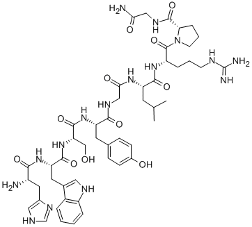 (DES-PYR1)-LHRH 化学構造式