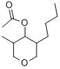 3-丁基-5-甲基四氢化-2H-吡喃-4-醇乙酸酯, 38285-49-3, 结构式