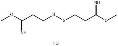 DIMETHYL 3,3'-DITHIO-BIS(PROPIONIMIDATE) DIHYDROCHLORIDE Structure