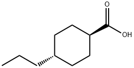 trans-4-Propylcyclohexanecarboxylic acid Structure