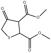4-OXOTETRAHYDROTHIOPHENE-2,3-DICARBOXYLIC ACID DIMETHYL ESTER Structure