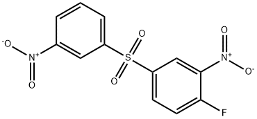 1-fluoro-2-nitro-4-(3-nitrophenyl)sulfonyl-benzene Struktur