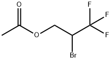 1-Propanol, 2-bromo-3,3,3-trifluoro-, acetate Struktur