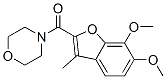 (6,7-dimethoxy-3-methyl-benzofuran-2-yl)-morpholin-4-yl-methanone 结构式
