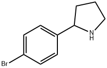 2-(4-ブロモフェニル)ピロリジン 化学構造式