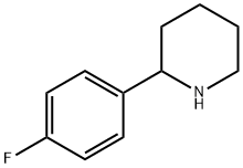 2-(4-フルオロフェニル)ピペリジン 化学構造式