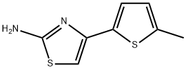 4-(5-甲基噻吩-2-基)-1,3-噻唑-2-胺, 383129-75-7, 结构式