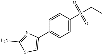 2-Amino-4-[(4-ethylsulfonyl)phenyl)]-1,3-thiazole Structure